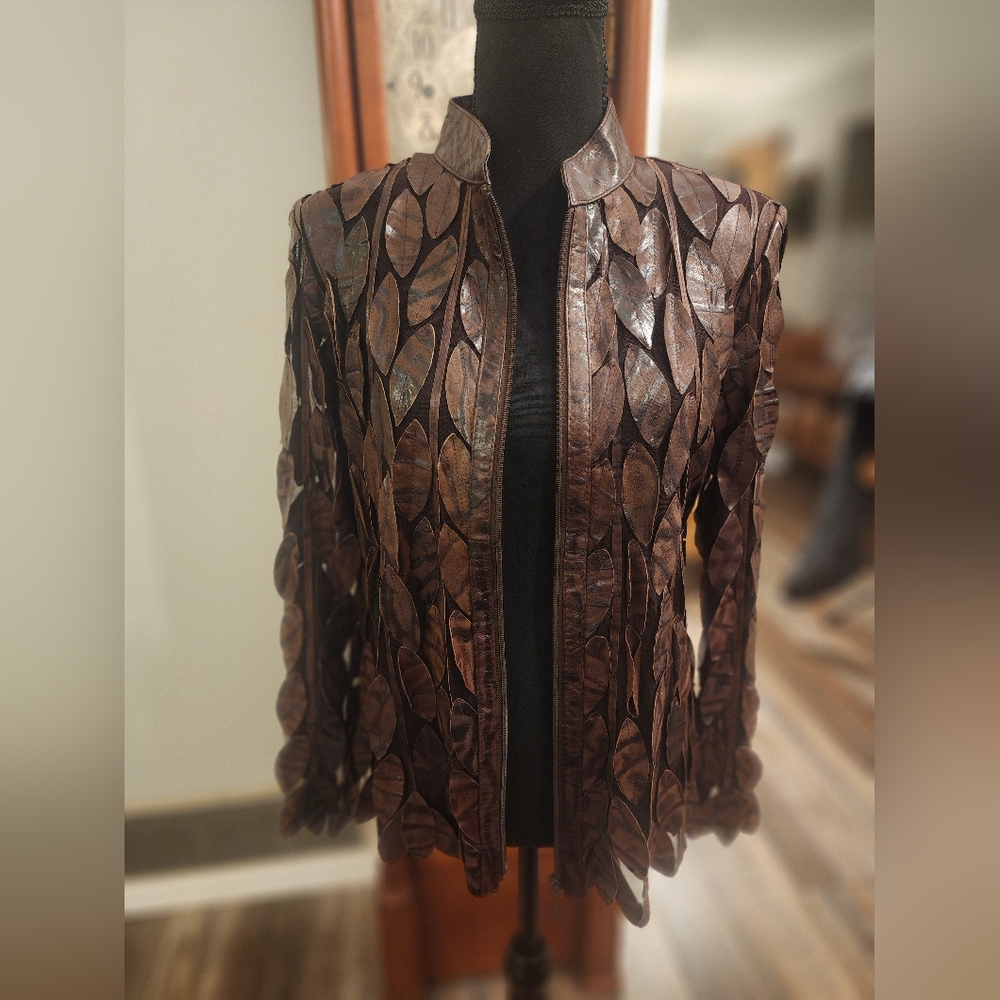 Natto leather jacket, size medium